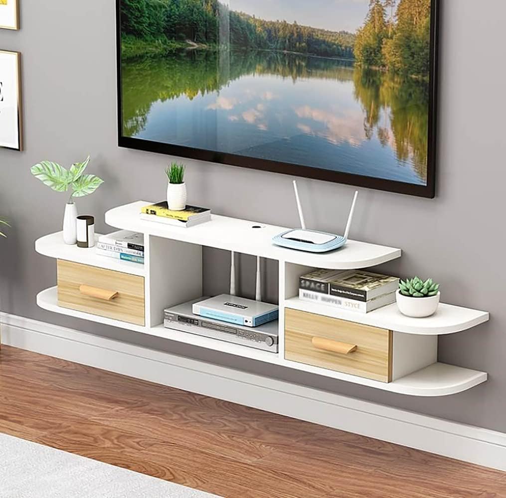 IBOWZ Floating TV Stand Wall Mounted Tv