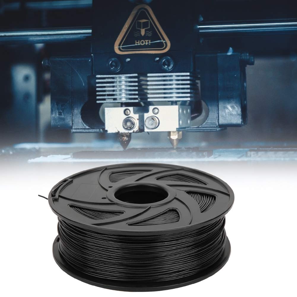 Black 1.75mm 1KG PLA Printer Filament Easy to Use for Home Decoration Toys Gifts