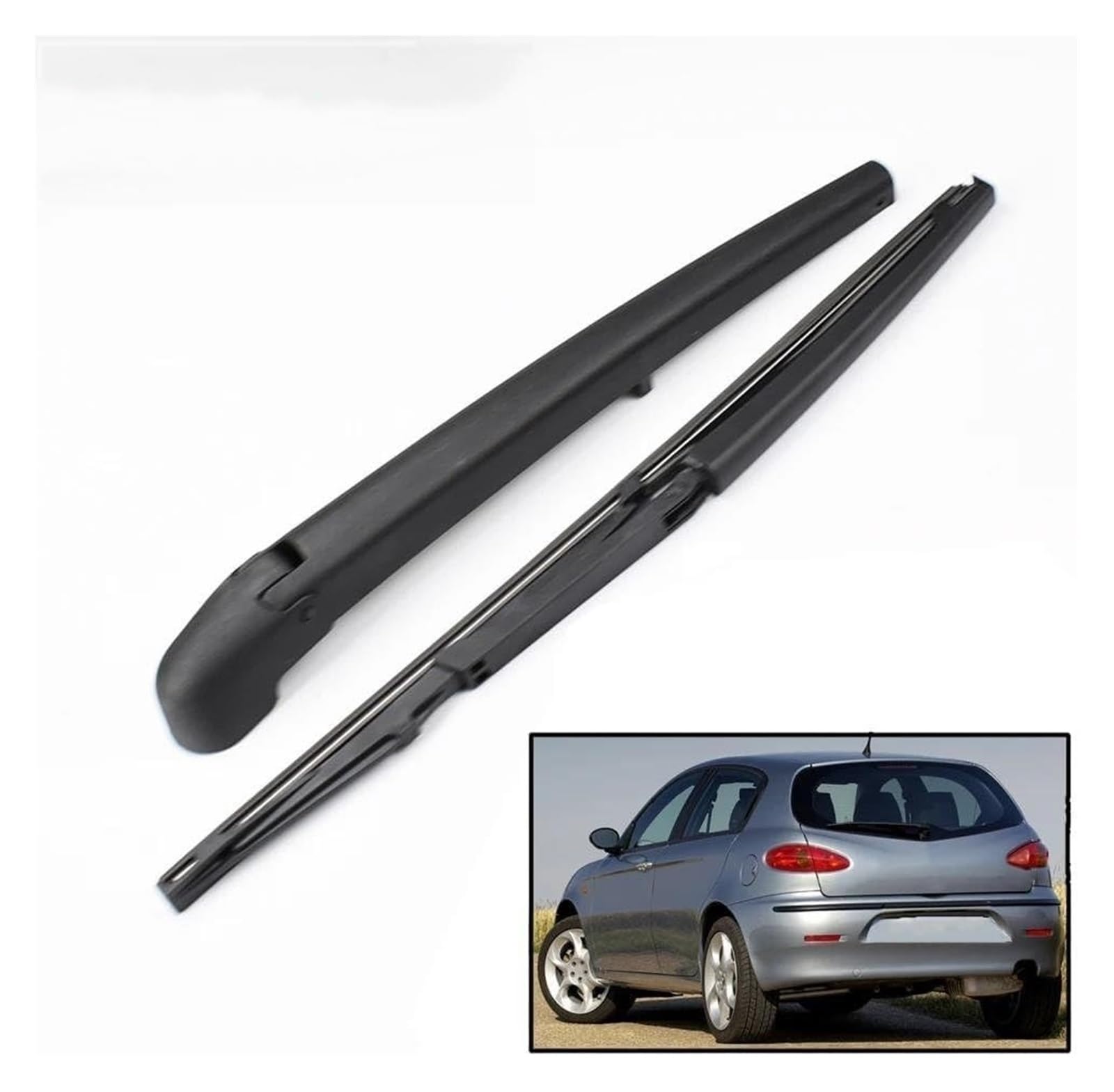 Para Alfa Romeo 147 2000-2005 2006 2007 2008 2009 2010 Cepillo De Lluvia Para Parabrisas Limpiaparabrisas Coche 13 "limpiaparabrisas Trasero Y Brazo Brazo Limpiaparabrisas Delantero