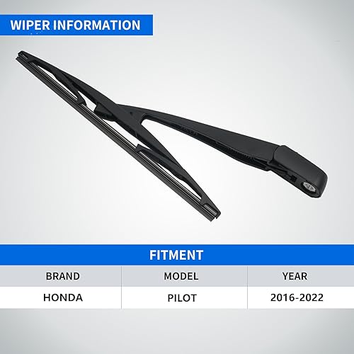 Miniatura 10 de DECARTON Juego de escobillas de brazo de limpiaparabrisas trasero de repuesto para Honda CR-V 2007 2008 2009 2010 2011-Nuevas piezas de repuesto