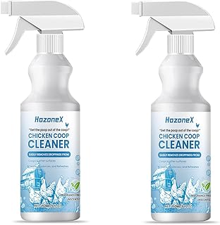 Outdoor Chicken Coop Deodorizer Chicken Coop Cleaner is gentle and non-irritating All Natural Fast Acting Outdoor & Ammonia Eliminator for Backyard Chicken Coops, Nesting Boxes, Poultry Houses