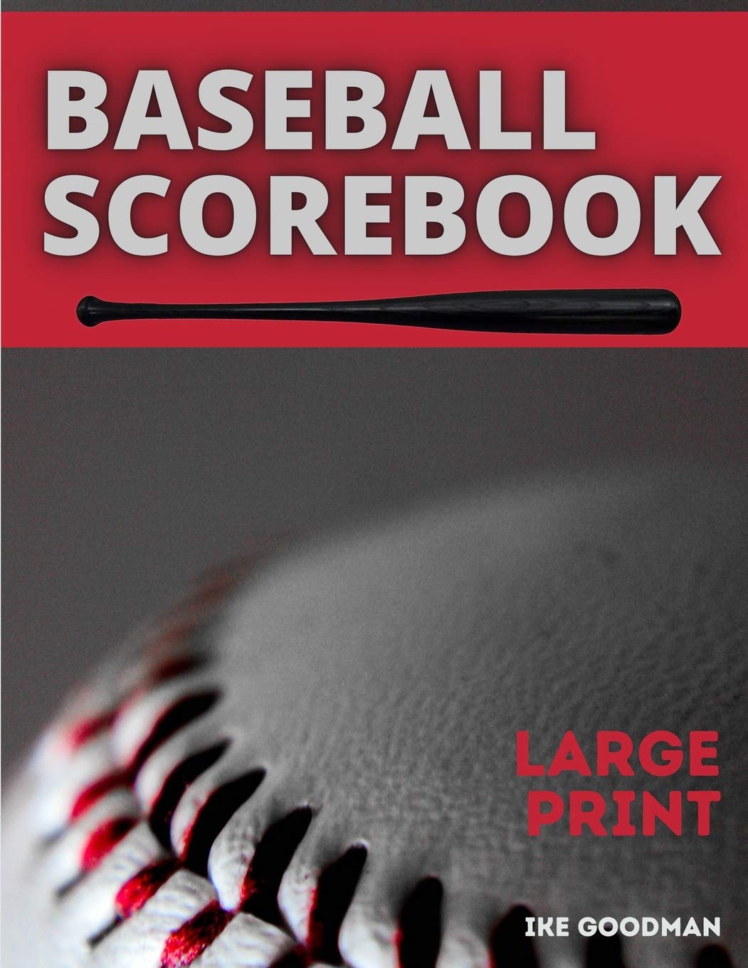 Buy Baseball ScoreBook Large Print Baseball Score Record 100 Pages of