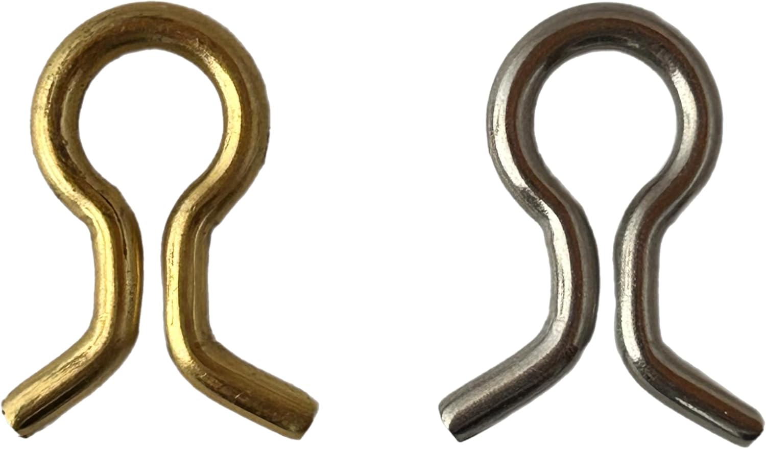 Downrigger Mold Eyes - Stainless Steel and Brass Eyelets for Lead Weight Molds Stainless Steel Eyes for Fishing 25 Pack or 50 Pack Made in USA