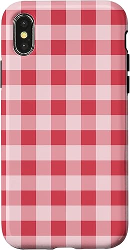 Miniatura 7 de Funda para iPhone 11 Pro con diseño de cuadros rojos y blancos