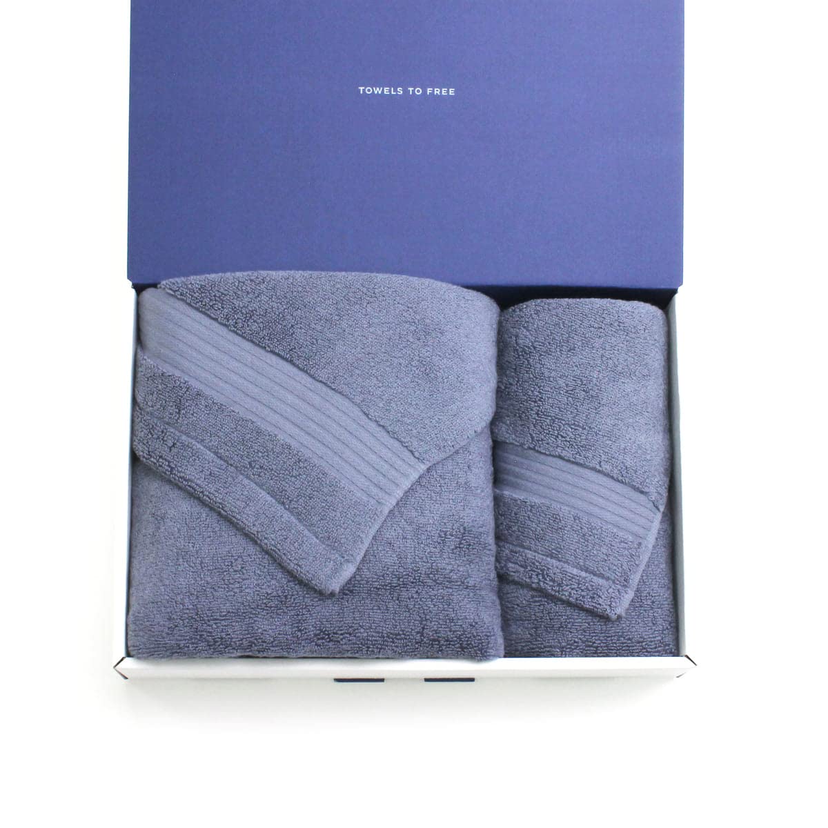 Imabari Towel, Gift Box, My Hotel Towel, Bath Towel & Face Towel, Blue, Present : Home & Kitchen