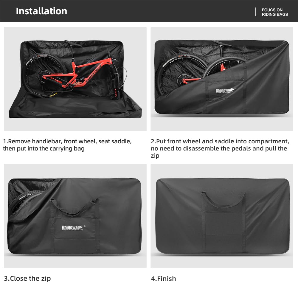 Borsa per il trasporto di biciclette da 29 pollici, Borse da viaggio per biciclette, Borse per la conservazione delle biciclette, Borse pieghevoli per biciclette