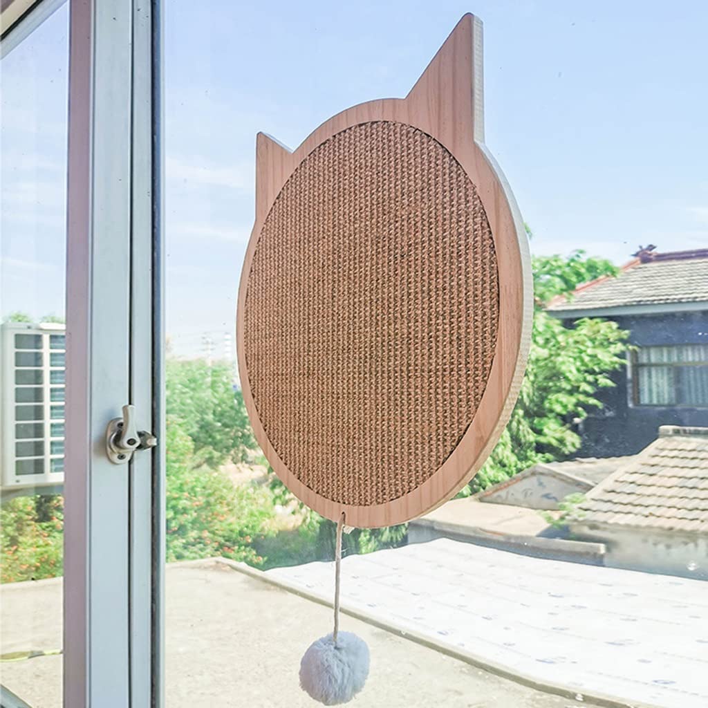 Tiragraffi Cartone Per Gatti Tiragraffi Per Gatti Tiragraffi A Parete Tiragraffi Per Gatti In Legno Tiragraffi Per Gatti A Forma Di Gatto Con Pad In Sisal E Ventosa Tiragraffi Per Gatti(29*32cm)