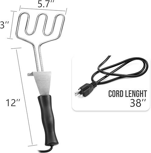 Miniatura 2 de Skyflame Arrancador de carbón eléctrico de 600 W - Encendedor de parrilla para parrilla al aire libre, ahumador y chimenea, herramienta de arranque