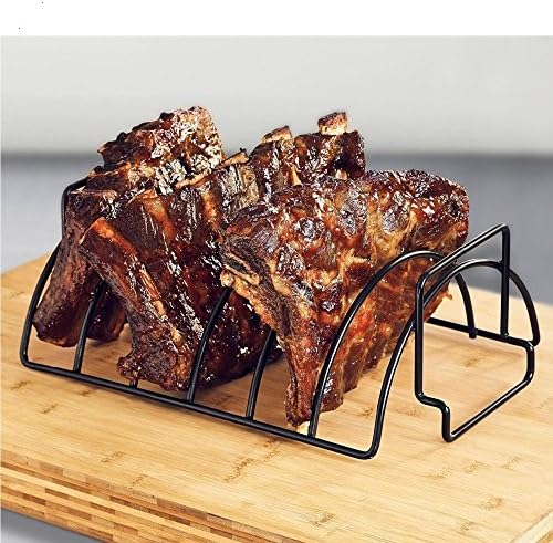 Hd Rib Bar Rack Organizer Kangkang Non-Stick BBQ Rib Rack Original Rib Roast Holder Grill Rack ...