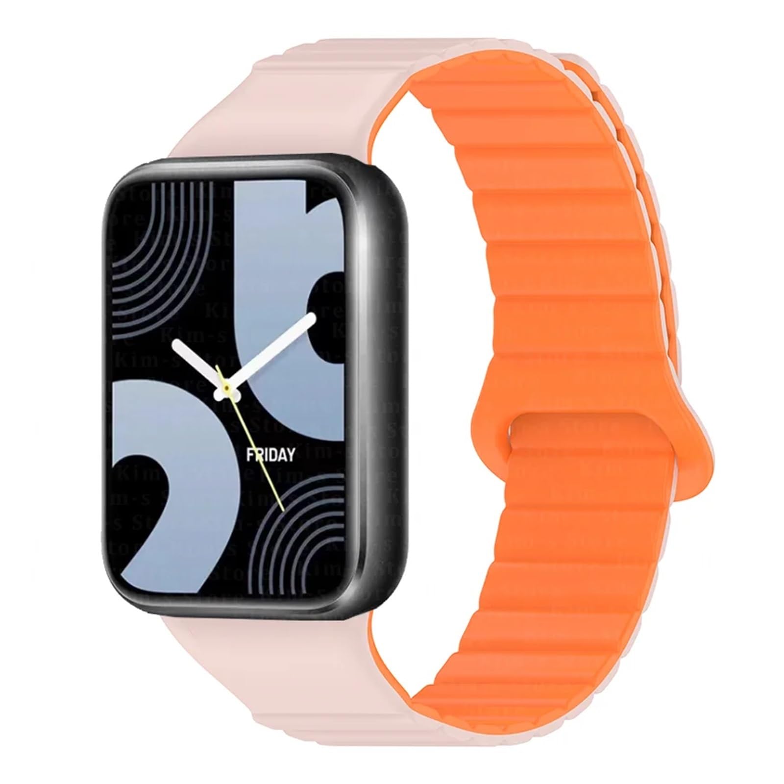 JDIME Banda magnetica in silicone per Xiaomi Miband 9 Pro/Redmi Watch Bracciale di orologi a cinghia 4 per mirtillo mi band 8