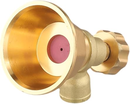 Adjustable H Pressure Air For Vortex Spray Nozzle For Aicultural Irrigation, Made Of Copper, 68Mm/2.7In Length, Gold Color