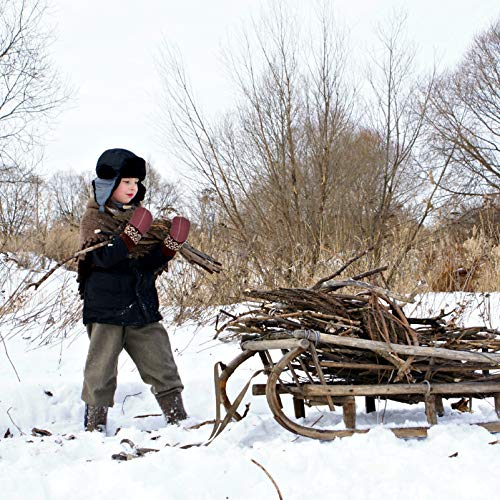 CLISPEED Luvas Quentes de Inverno para CrianÃ§as Com Luvas de LÃ£ Forradas de Barbante Luva Ã  Prova