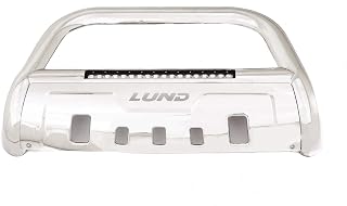 RealTruck Lund 47021215 Polished Stainless Steel Bull Bar with Integrated 20" LED Light Bar for 2017-2018 Ford F-250, F-350, F-450, F-550