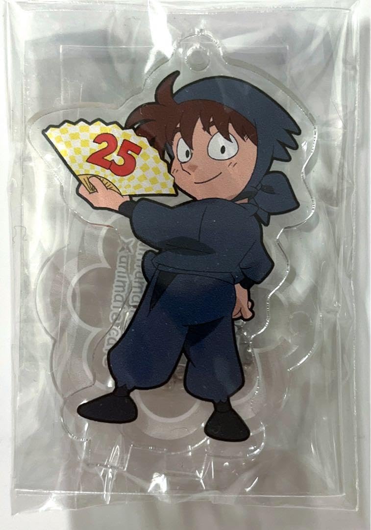 忍たま乱太郎 土井半助 アニカフェ限定ビッグアクスタキーホルダー 忍たま乱太郎 - 描き下ろしイラスト 土井半助 みんなで下町散策