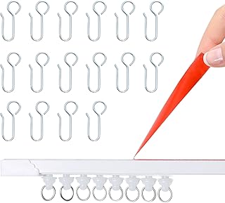 Self Adhesive Ceiling Curtain Track 64 Inch, No Drill Wall and Ceiling Mount, Peel and Stick Flexible Rod Alternative, Renter Friendly Damage-Free Installation
