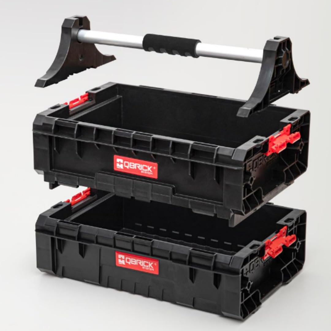 Qbrick Poignée Qbrick System Pro Box Handle pour paniers et caisses – Ergonomique et Efficace – Montage Universel – Confortable à Utiliser – Fabrication Solide et Solide