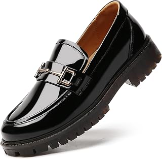 Loafers for Women Women's Black Penny Loafer Leather Comfortable Flats