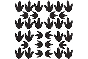 Roar-tastic Dinosaur Adventure: Bamsod Dinosaur Footprints Wall Stickers for Jurassic Nursery Ambiance