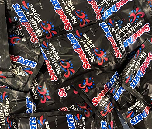 Sunny Island SweeTarts Skulls and Bones Candy Packs, Fruit Flavor Hard Candy Bulk - 3 Pound Bag