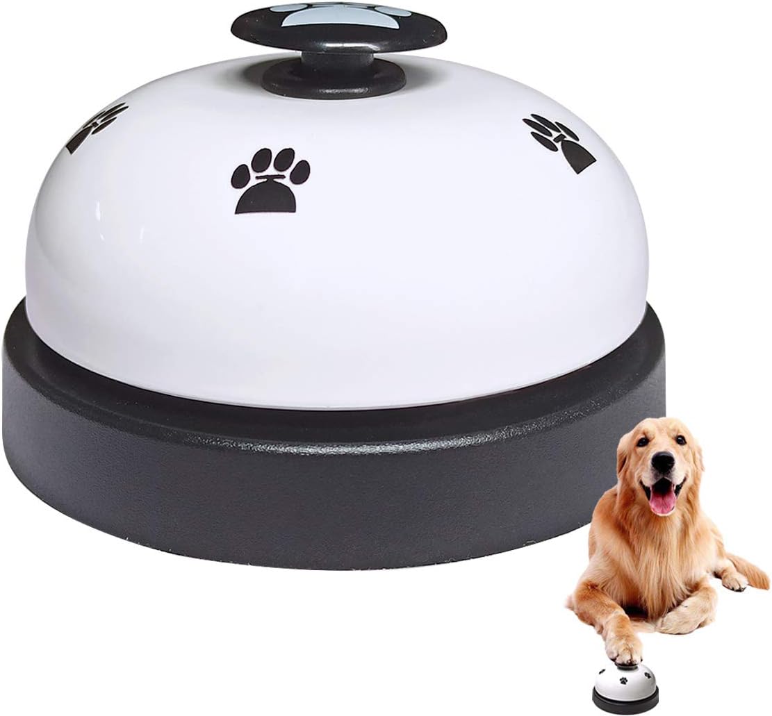 TTSAM Pet Training Bell, Pet Potty Bell, Dog Puppy Cat Communication Device,Desk Call Bell (White)