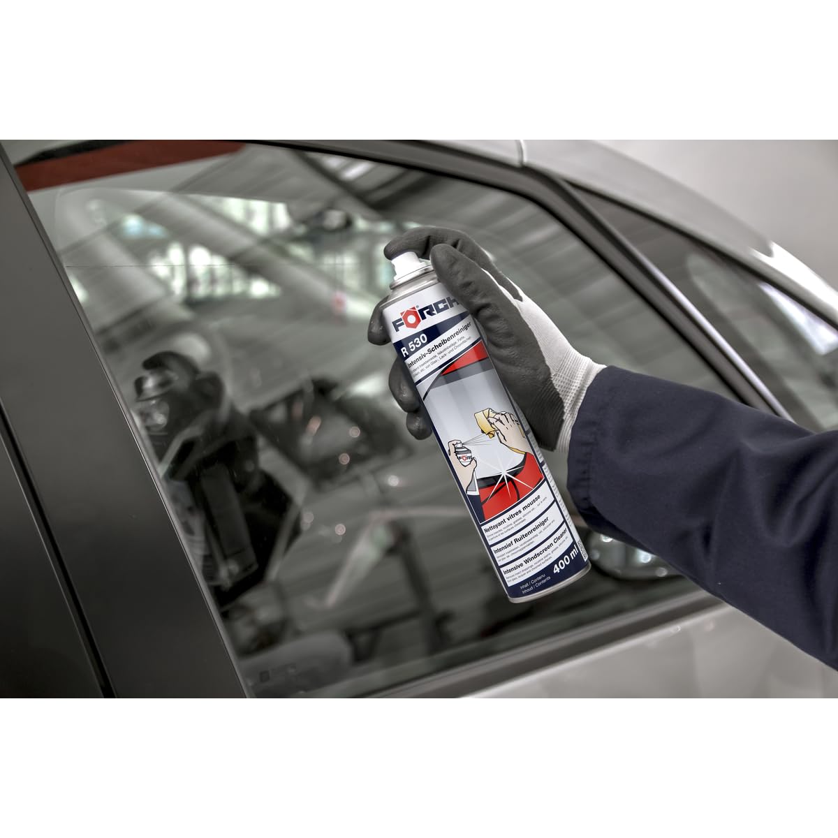 Förch 6100-1600 Lot de 4 mousses nettoyantes intensives pour vitres R530, 400 ml