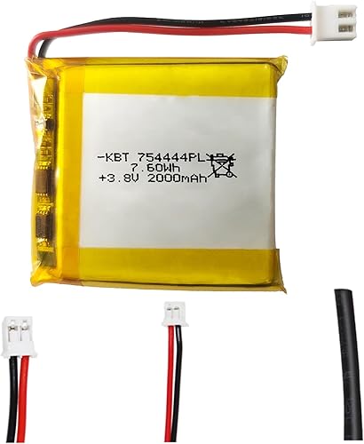 Miniatura 12 de Batería de polímero de litio KBT 3.7V 400mAh: 402050 Baterías de repuesto de iones de litio recargables Lipo con conector JST