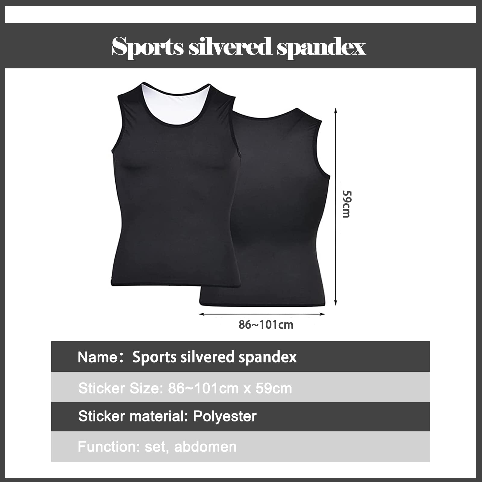 Canotta Dimagrante Uomo, Tute Dimagranti, Canottiera Dimagrante, Allenamento Aerobico, Shaper Workout (Nero L/XL)