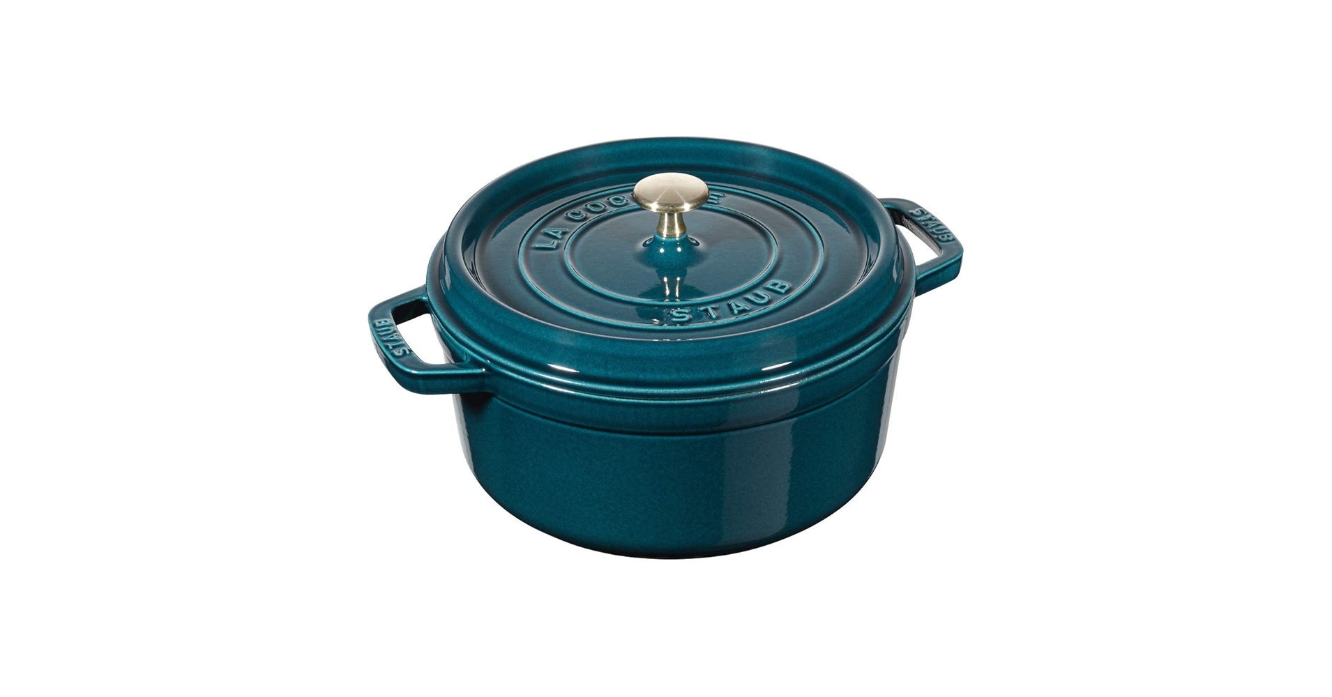 Amazon.com: STAUB La Mer Cast Iron Roasting Dish Round 22 cm 2.6 L