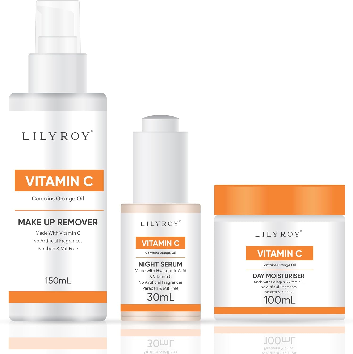 FACIAL SKINCARE SET ( MADE WITH COLLAGEN & VITAMIN C & HYALURONIC ACID )
