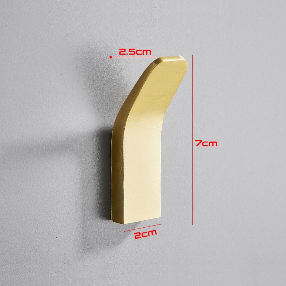 3-10 PCS Heavy Duty Bathroom Towel Robe Hooks Gold Black Wihte Bedroom Hat Bag Coat Clothes Hook Wall,4 Pieces, Gold