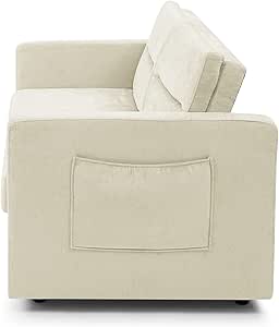 Amazon.com: ABSORE Loveseats Sofa Bed with Pull-Out Bed,Adjsutable Back ...