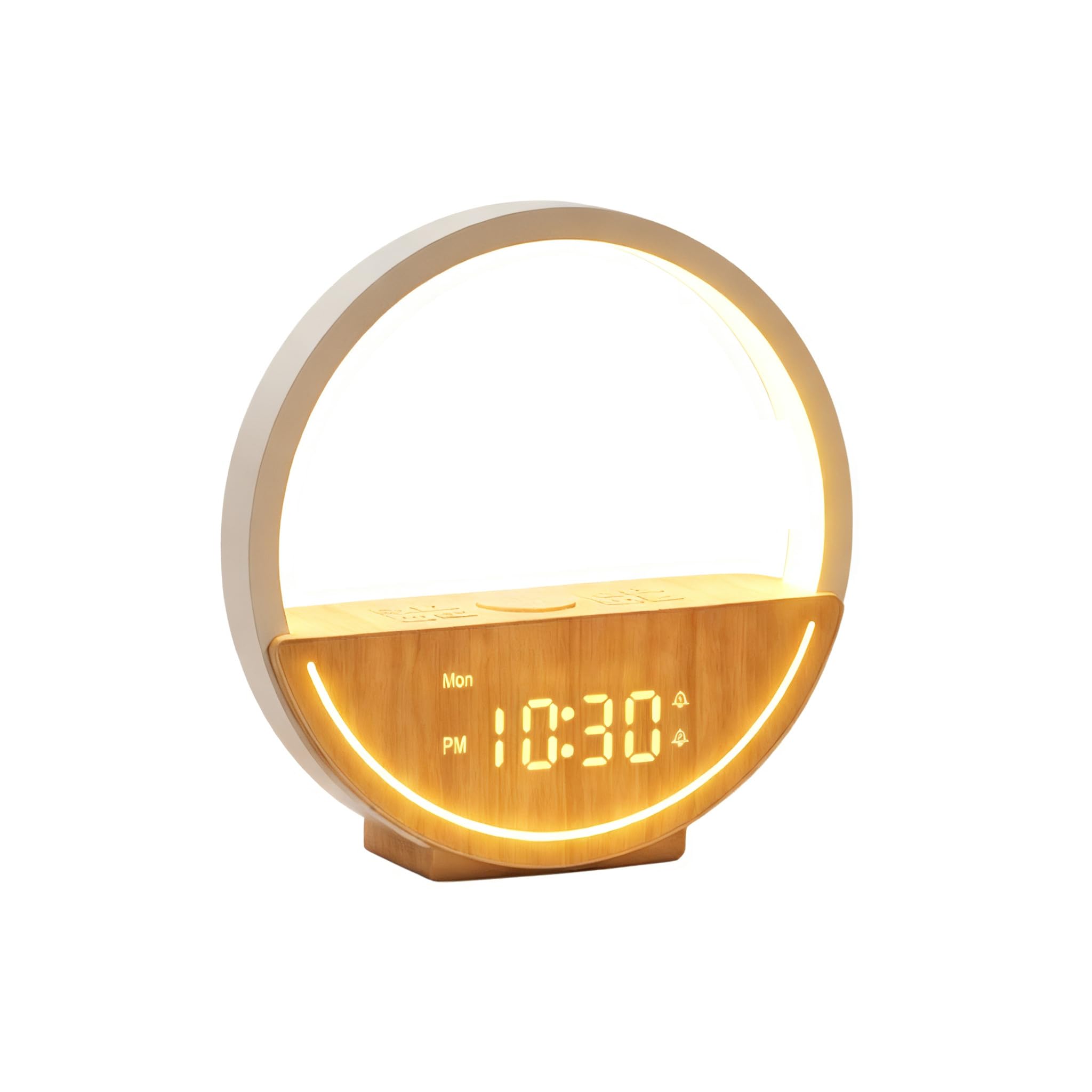 Réveil simulateur d'aube et de crépuscule, lampe de bureau