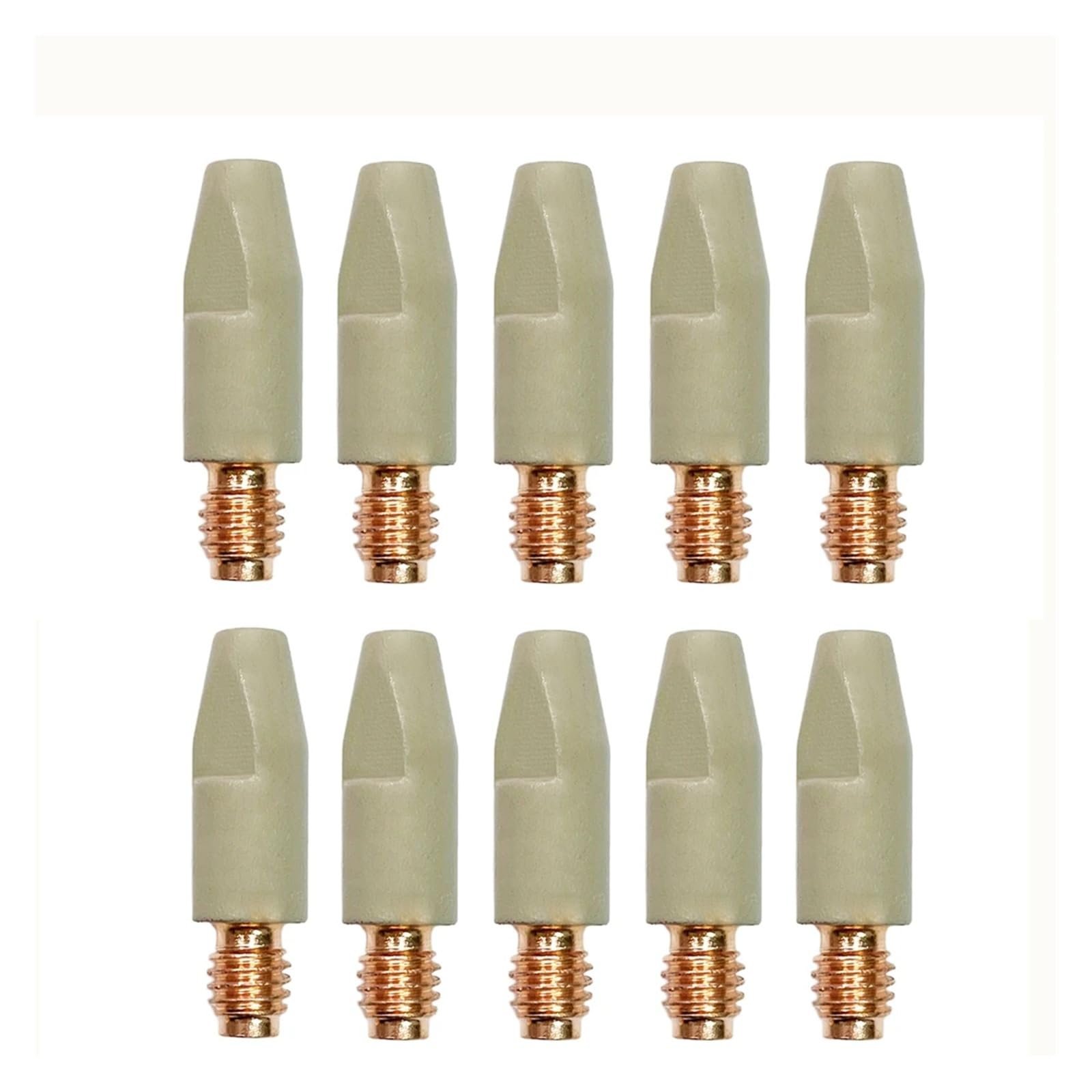 2/5 Pezzi, 24KD Punte di Contatto for Saldatura Nuovo Rivestimento Protegge 28mm M6 Punta ugello Gas 0.8/1.0/1.2mm Strumento di Saldatura Torcia for Saldatura Mig(1.2mm,5PCS)