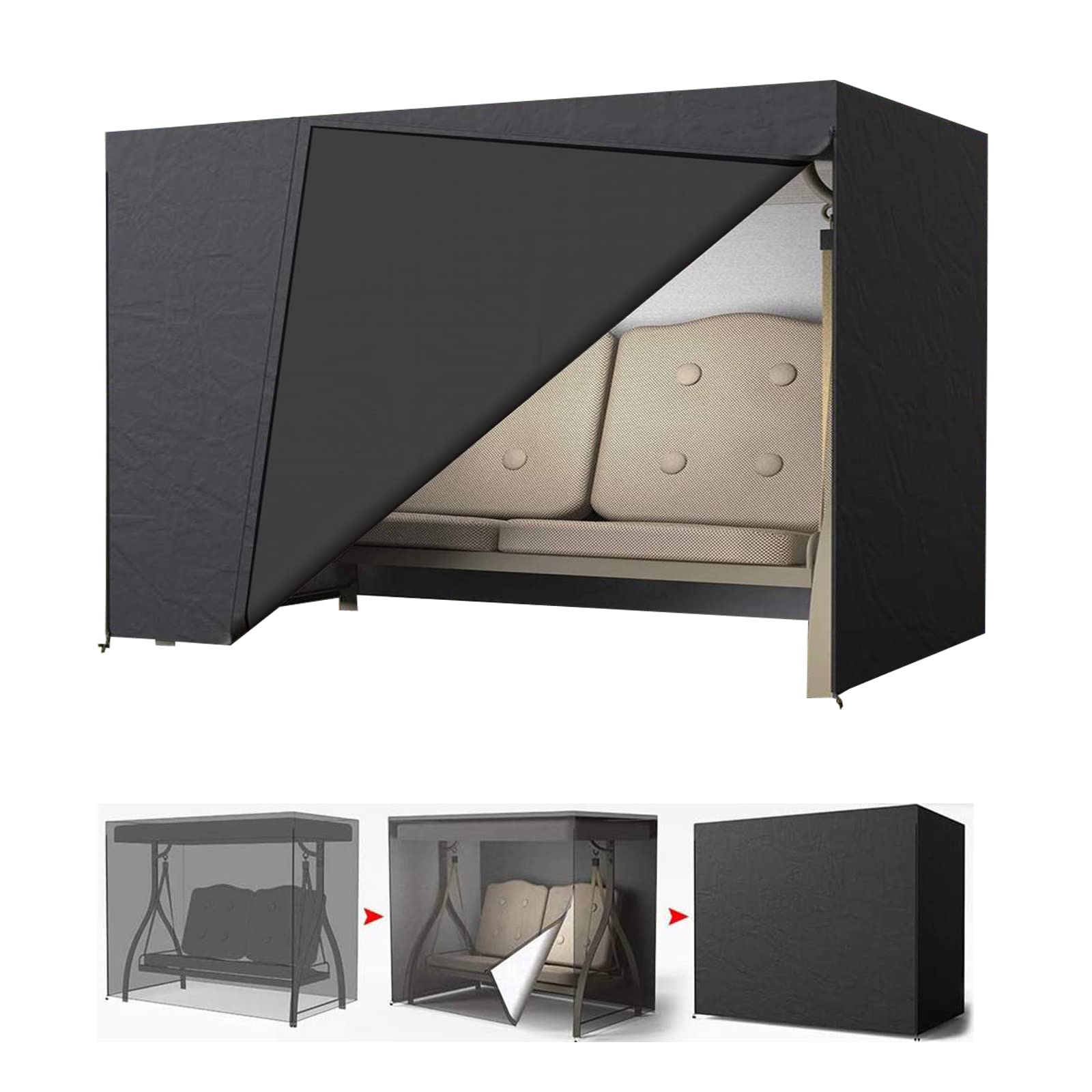 Hollywoodschaukel Bezug 2-Sitzer – Wasserdicht & UV-beständig Für Garten