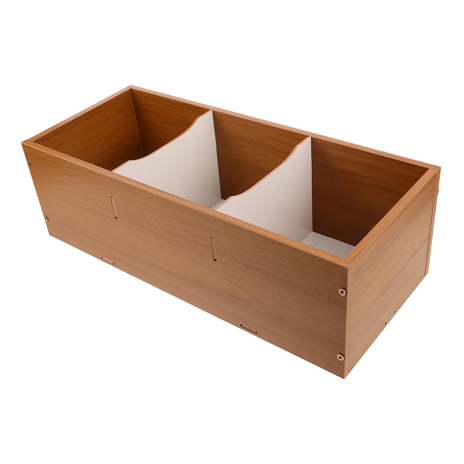 SOLUSTRE Espositore CD da Scrivania in Legno per Organizzazione Facile, Porta Dischi da Gioco e Vinile, Supporto Smontabile per Casa e Ufficio
