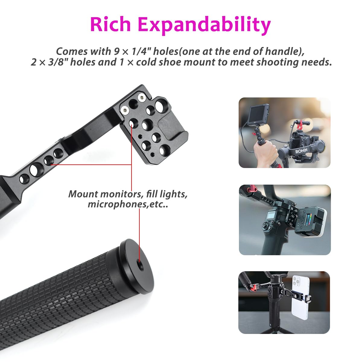 Amazon.co.jp: Akeipho ジンバルグリップハンドル ハンディスリング