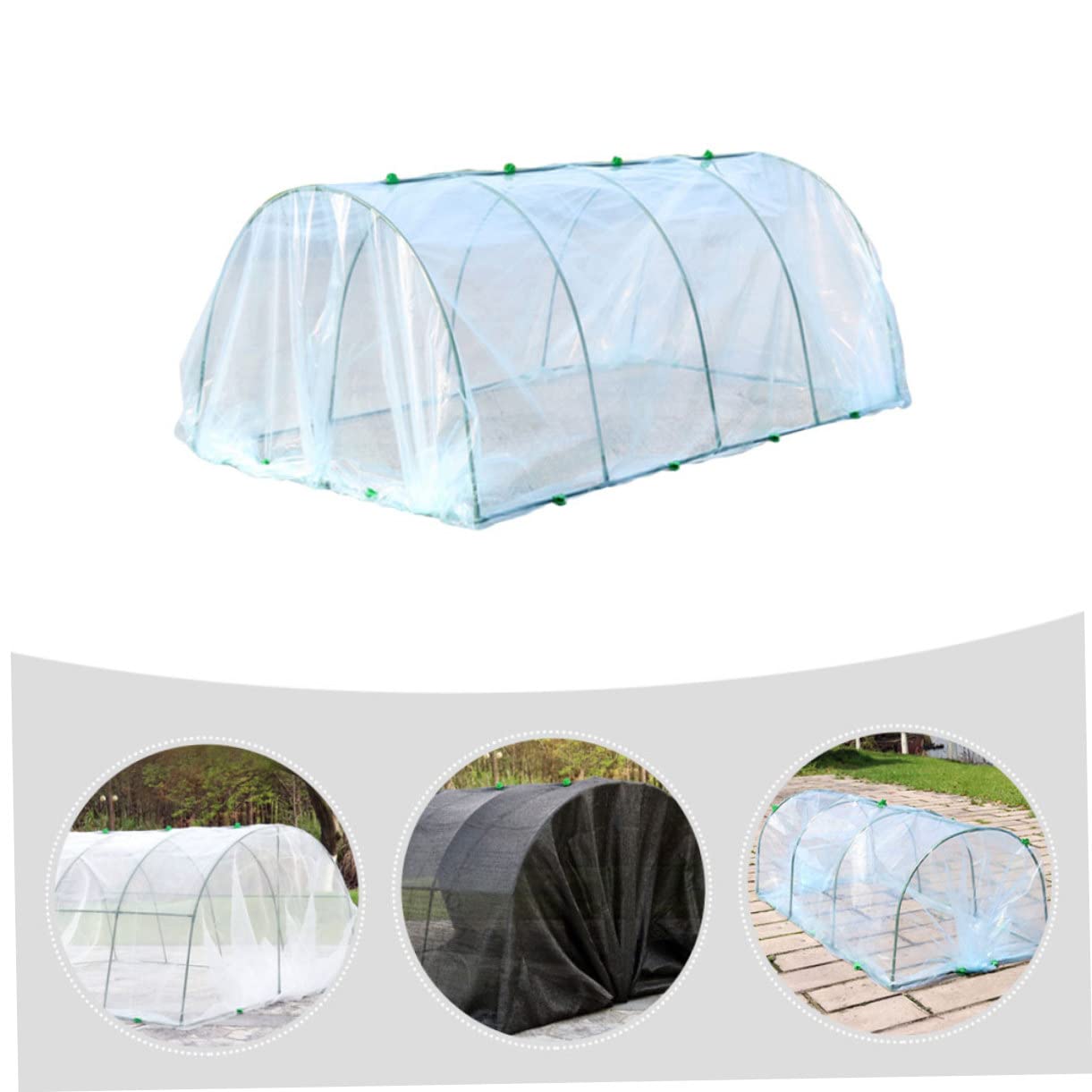 Copertura Serra Trasparente per Piante con Struttura in Acciaio Rivestito Protezione Termica e Antipioggia per Coltivazione e Giardino Completo