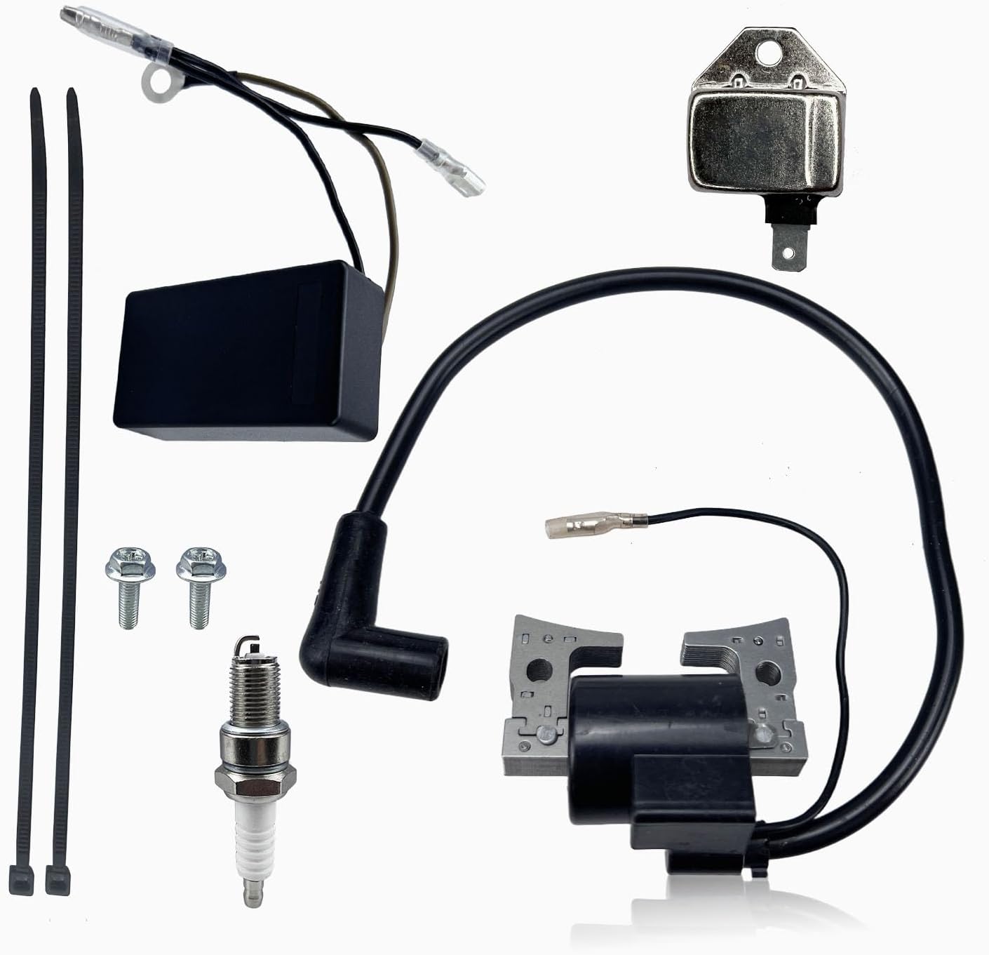 Ignition Coil 1016492 For Car Golf Cart DS 1992-1996 FE290 FE350 with RPM REV Limiter 1016511 Ignitor Module 21119-2139 with Spark Plug