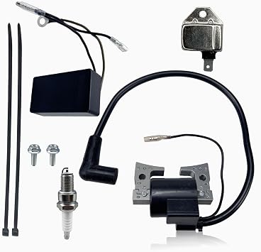 Ignition Coil 1016492 For Club Car Golf Cart DS 1992-1996 FE290 FE350 with RPM REV Limiter 1016511 Ignitor Module 21119-2139 with Spark Plug