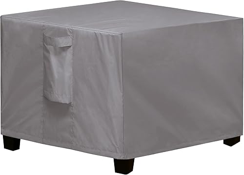 Easy-Going Funda otomana cuadrada para patio, funda otomana impermeable para exteriores, resistente a la decoloración, fundas duraderas para muebles