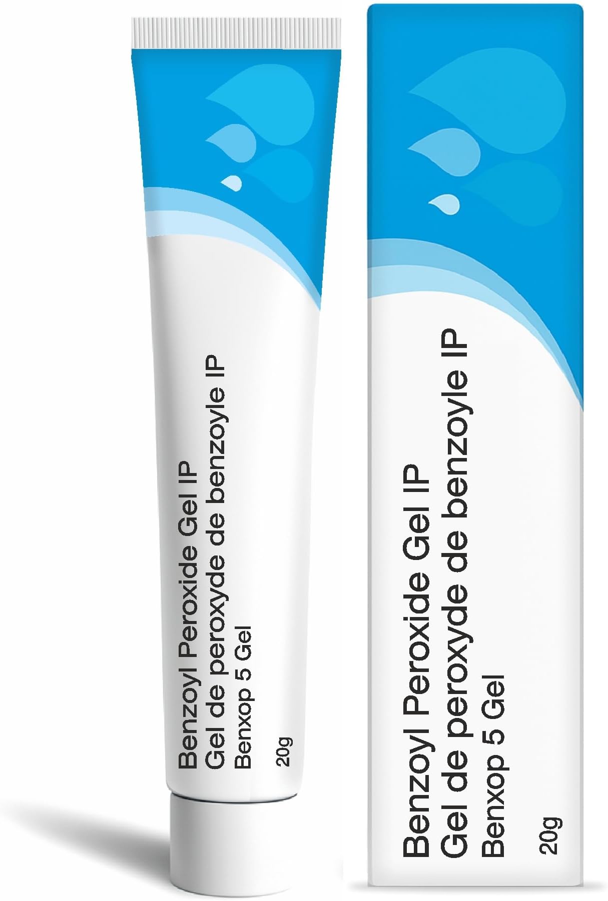 Savle Benxop 5% Benzoyl Peroxide Gel (20 g / 0.70 oz) - Topical Skincare Gel for Oil-Prone and Congested Skin
