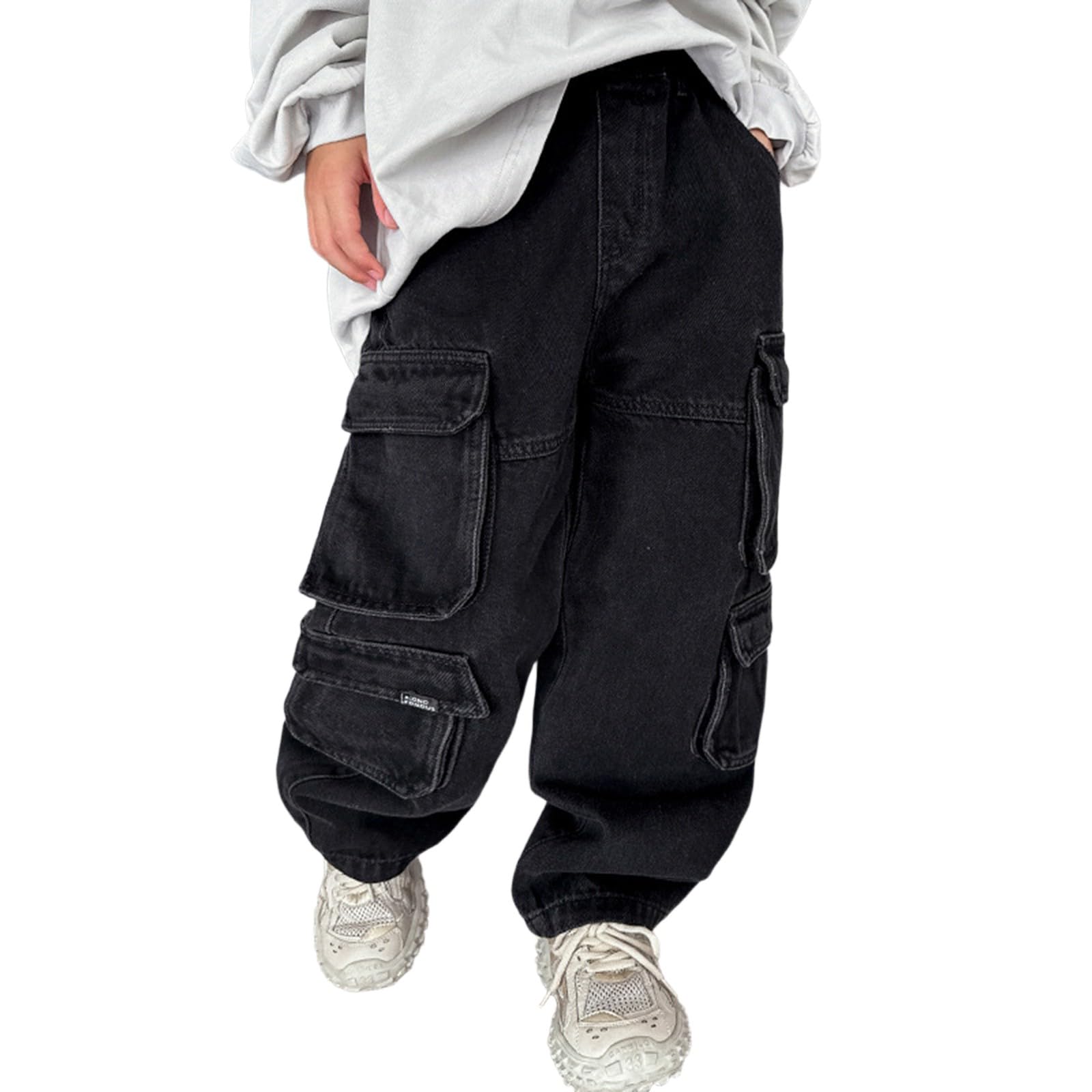 Genérico Pantalones para Niños - Pantalones Vaqueros Casuales para Niños Y Adolescentes De Corte Cómodo Y Diseño Elegante para Exteriores Y Otoño
