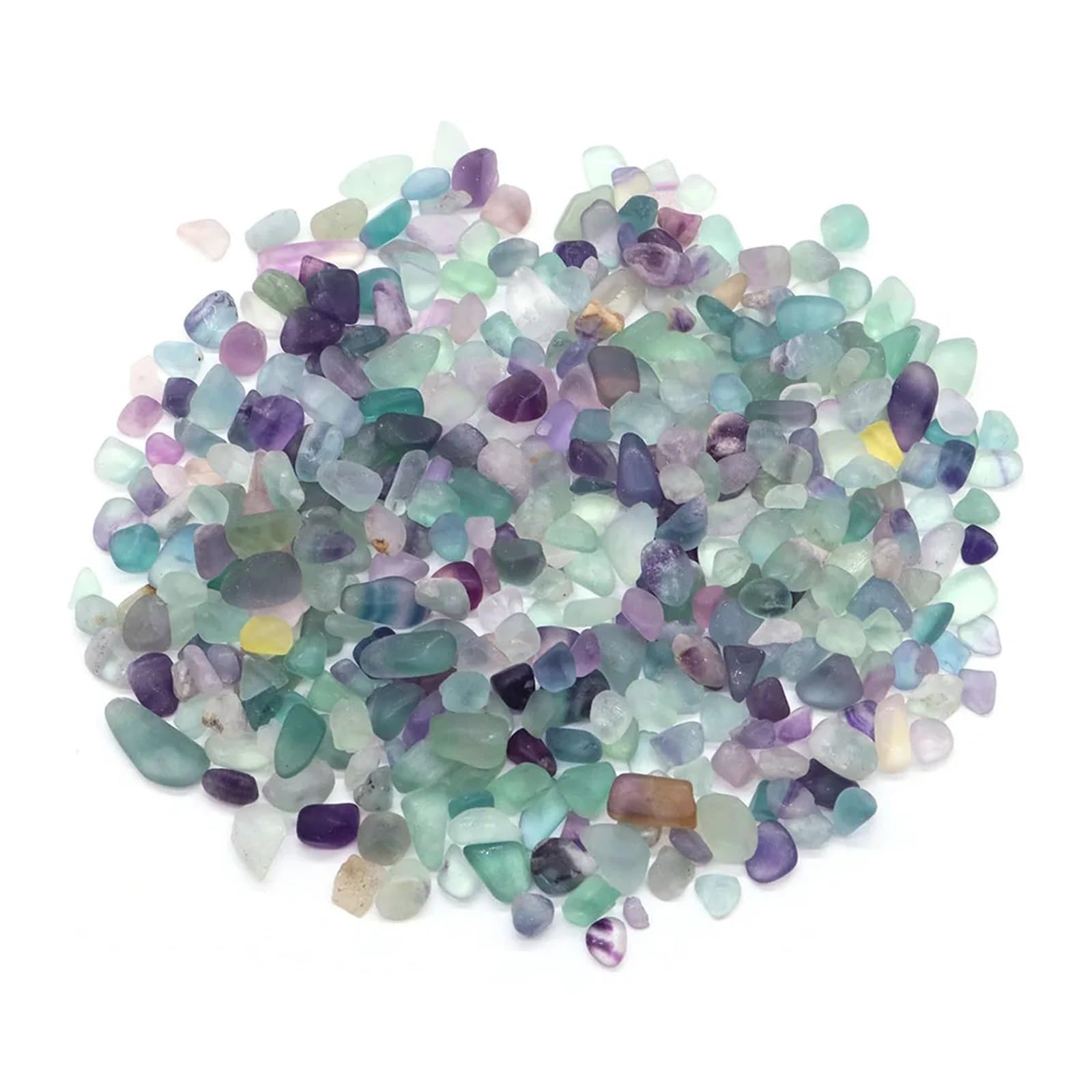Naturalny podłoże kwarcowe do akwariów, Akwarium Żwir Kryształy Kamienie kwarcowe Multicolor 1-10mm 20g 50g 100g(Color 26,100g)