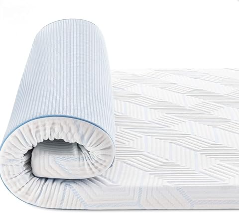BedStory Topper 90x200cm,7,5cm Höhe Matratzentopper aus Gel Memory Foam, H2&H3 Härte Matratzentopper für Boxspringbett Wohnwagen Schlafsofa, mit Abnehmbaren und Waschbaren Bezug