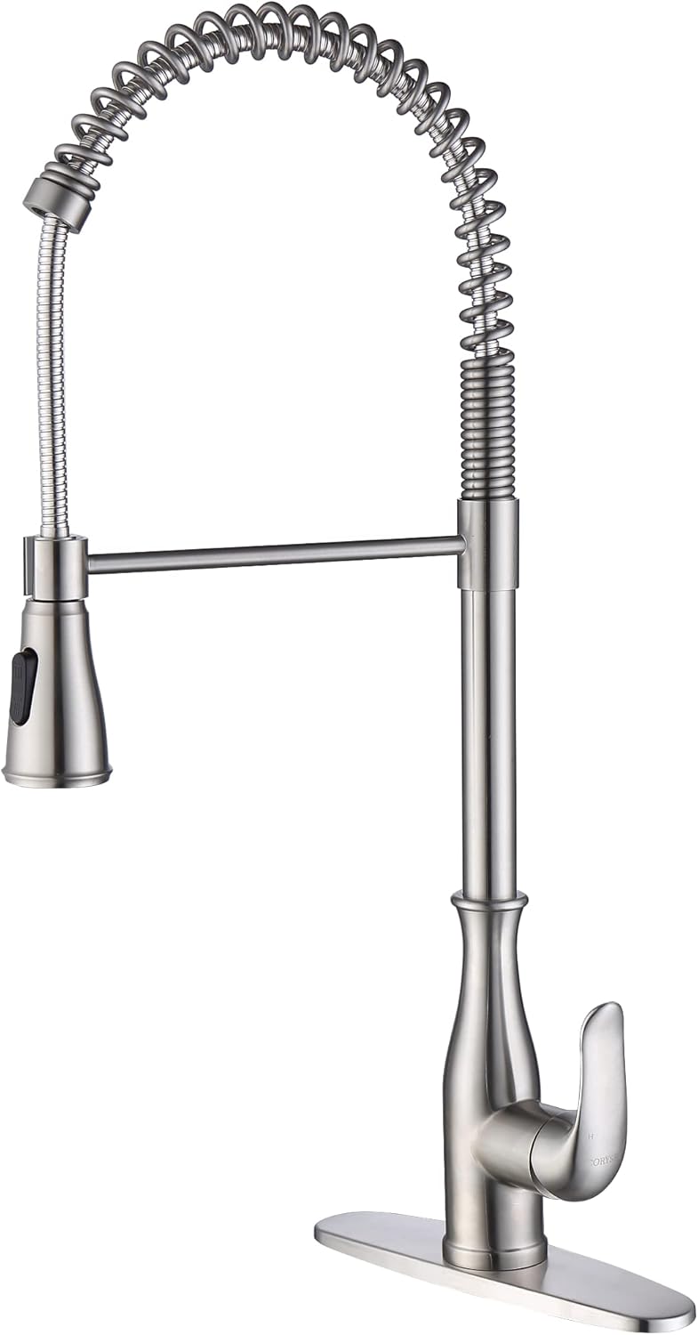 CORYSEL Kitchen Faucets with Pull Down Sprayer, 25.6'' Senior LeadFree