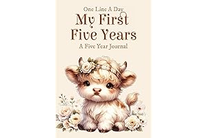 Highland Cow - My First Five Years One Line a Day Journal