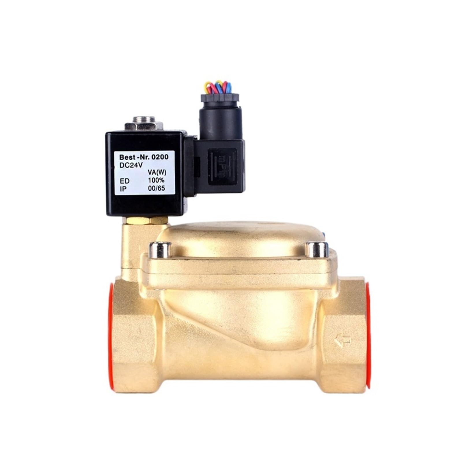 Électrovanne en laiton massif DN50 2 Pouces avec étanchéité Viton premium