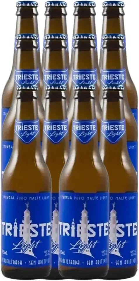 CERVEJA PURO MALTE LIGHT TRIESTE VD 355 ML C/12 UND