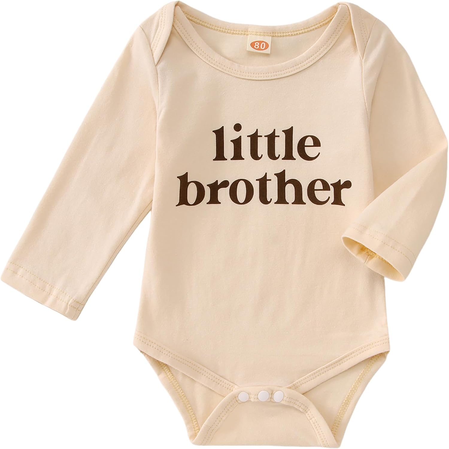 Little Brother Bodysuit Infant Baby Boys Romper Newborn Onesie Sibling Outfits Long Sleeve One Piece Fall Clothes