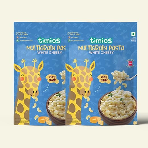 Timios Cheesy Multigrain Macaroni Pasta - 195g
